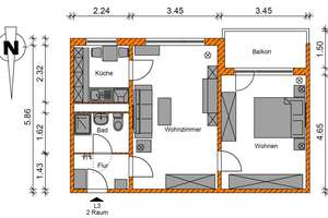 2-Raumwohnung am Neustädter See – Salvador-Allende-Straße 21, 39126 Neustädter See, Magdeburg – Vorschaubild 6