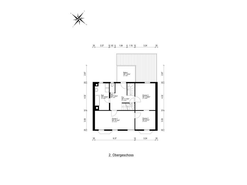 Grundriss - 2. Obergeschoss