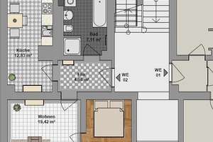 Wohlfühlen im Erdgeschoss: Fußbodenheizung, Balkon & Tageslichtbad mit Wanne und Dusche – Bernsdorfer Str. 76, 9126 Bernsdorf, Chemnitz – Vorschaubild 14