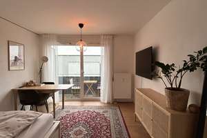 Möblierte 1-Zimmer Wohnung mit Balkon im Ostenviertel – Blumenstraße 14a, 93055 Ostenviertel, Regensburg – Vorschaubild 1