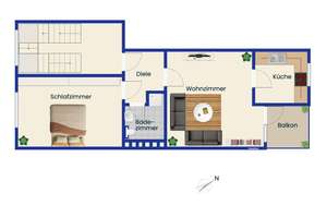 2-Zimmer-Wohnung mit Entwicklungspotenzial in Essen-Holsterhausen – 45147 Holsterhausen, Essen – Vorschaubild 9