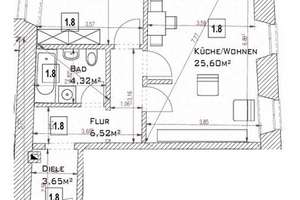 Vermietete 2-Zimmer-Wohnung mit Ausrichtung zum Innenhof! – Die vollständige Adresse der Immobilie erhältst du vom Anbieter., 93047 Innenstadt, Regensburg – Vorschaubild 11