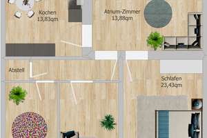 Urban wohnen in Schwabing-West: großzügige 3-Zimmer-Wohnung mit Loft-Charakter, Loggia & Lift – Wormser Str. 1, 80797 Neuschwabing, München – Vorschaubild 13