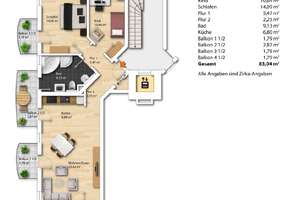 MAIER - Moderne 3-Zimmerwohnung mit 4 Balkonen, Aufzug, TG-Einzelstellplatz! – Die vollständige Adresse der Immobilie erhältst du vom Anbieter., 85598 Vaterstetten – Vorschaubild 16