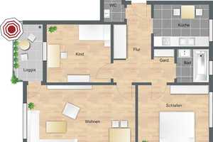 Sonnige 3-Zimmer-Wohnung in herrlich grüner Lage – Lehrterstraße 29, 30559 Hannover – Vorschaubild 16