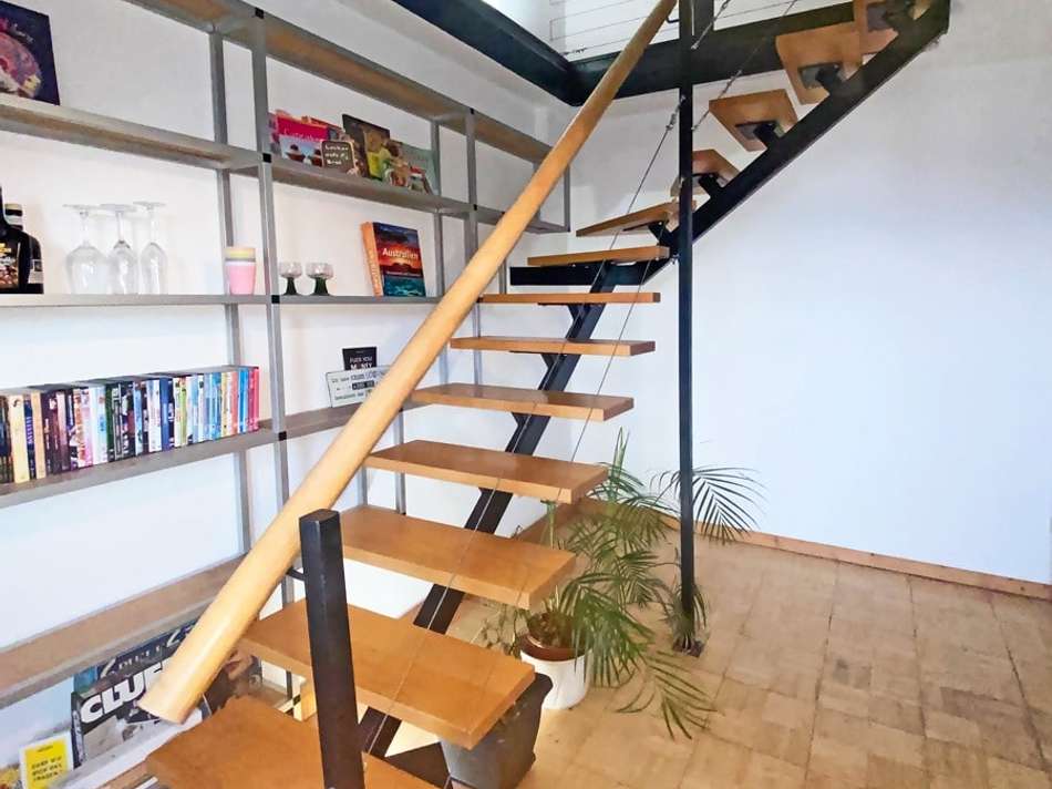 Treppe in die obere Etage