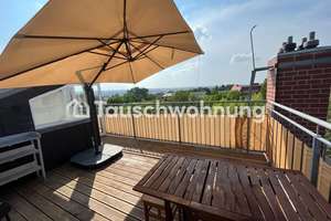 Tauschwohnung: Dachterrasse mit Blick über ganz Dresden