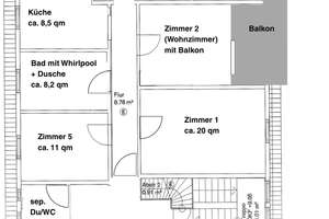 Altbau-Charme mit Komfort: 5-Zimmer-Wohnung in Bad Wildbad – 75323 Bad Wildbad – Vorschaubild 6