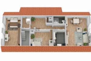 Freiburg-Hochdorf großes Wohnhaus mit Platz für 3 Familien auf 3 Etagen u. ggf. abteilbarem Bauland. – Die vollständige Adresse der Immobilie erhältst du vom Anbieter., 79108 Hochdorf, Freiburg im Breisgau – Vorschaubild 5