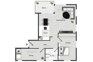 Highlight City-Wohnung in Metzingen – Die vollständige Adresse der Immobilie erhältst du vom Anbieter., 72555 Metzingen – Vorschaubild 12