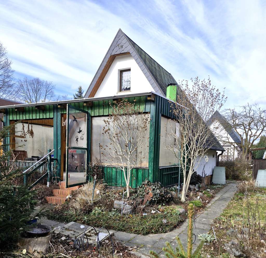 Immobilie in Lohsa - Łaz - Gartengrundstück mit Finnhütte von Privat zu verkaufen - Bild 0