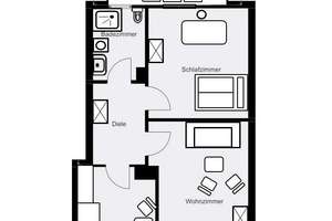Bezugsfreie 2-Zimmer-Wohnung mit WG-Potenzial in begehrter Aasee-Lage! – 48151 Pluggendorf, Münster – Vorschaubild 17