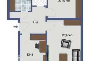 3 Zimmerwohnung mit Mansarde in ruhiger Lage, St. Magnus. Käufer provisionsfrei! – Weizenfurt 51, 28759 St. Magnus, Bremen – Vorschaubild 8