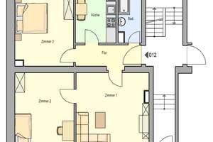 zentral gelegene 3-Zimmer Wohnung im EG – Deutschherrnstraße 4a, 90429 Himpfelshof, Nürnberg – Vorschaubild 2