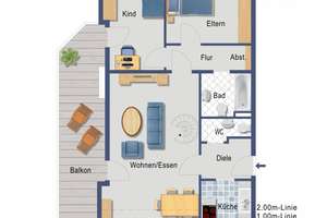 Zentral gelegene 4 Zimmer-Maisonettewohnung – 40489 Kaiserswerth, Düsseldorf – Vorschaubild 13
