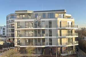 Moderne 3-Zimmer-Erdgeschosswohnung mit Terrasse und optionaler  Tiefgarage direkt am Rhein