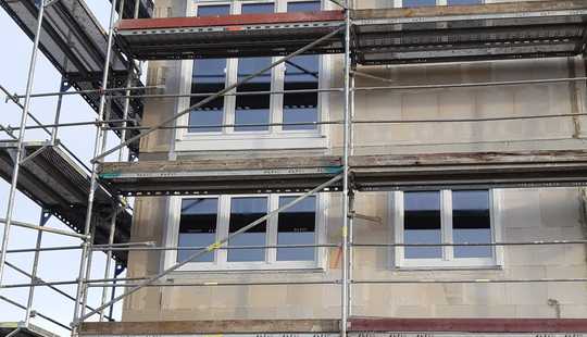 Bild von Der Fenstereinbau bei unseren 6 modernen Doppelhaushälften in Friedrichsdorf ist erfolgt.