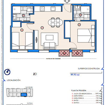 ERDGESCHOSSWOHNUNG MIT 2 SCHLAFZIMMERN, ZWEI BADEZIMMERN, ZWEI BALKONEN UND GARAGE FÜR 135.000 EUR!