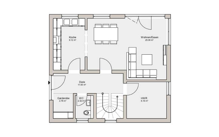 Grundriss Erdgeschoss