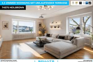 Helle 4,5 - Zimmerwohnung mit umlaufender Terrasse in Bestlage – Die vollständige Adresse der Immobilie erhältst du vom Anbieter., 74076 Heilbronn, Heilbronn – Vorschaubild 1