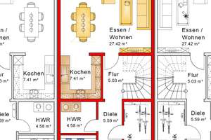 Modernes Neubau- Reihenhaus in Mannheim Wallstadt mit Terrasse, Garten, Dachloggia ✨, und Carport 🚘 – Die vollständige Adresse der Immobilie erhältst du vom Anbieter., 68259 Wallstadt, Mannheim – Vorschaubild 7