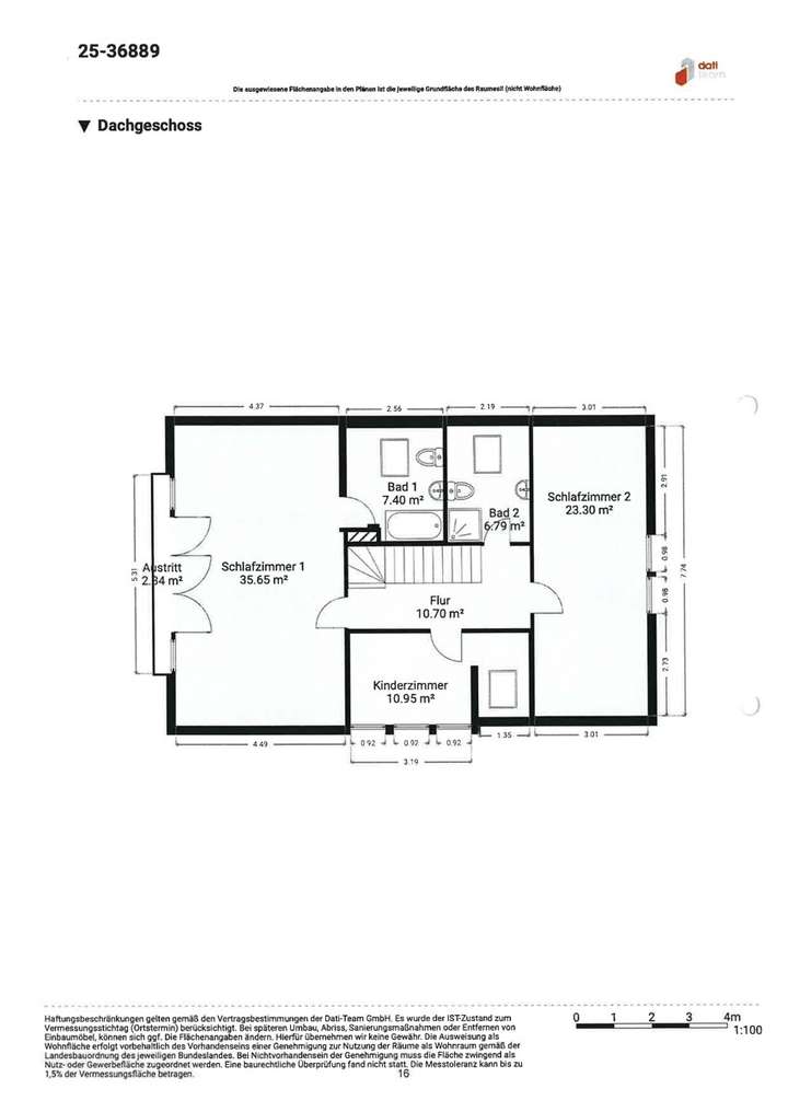 Grundriss Dachgeschoss