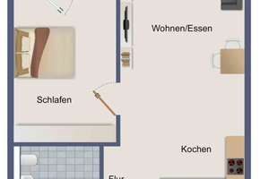 Moderne 2-Zi-Wohnung mit Einbauküche und Balkon, neuwertig, in zentraler, verkehrsgünstiger Lage – Mannheimer Straße 38, 68309 Käfertal, Mannheim – Vorschaubild 13