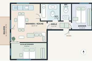 Gemütliche 3-Zimmer-Wohnung im kernsanierten Altbau nahe Kollwitzplatz – 10405 Prenzlauer Berg, Berlin – Vorschaubild 26