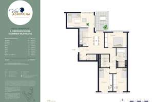 Viva Agrippina: Exklusive 4-Zimmer-Wohnung mit Balkon am Rhein in Köln – Riehler Straße 88, 50668 Neustadt/Nord, Köln – Vorschaubild 2