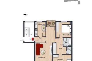 Helle Wohnung mit großzügigem Grundriss // 3.OG links - WBS erforderlich! – Stralsunder Ring 7, 38444 Westhagen, Wolfsburg – Vorschaubild 14
