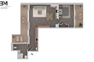 Erstbezug! Moderne 2-Zi. - Whg. im DG mit großem Balkon, im KfW-40-NH-Niedrigenergiehaus