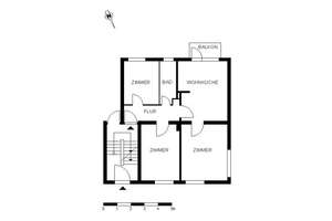 Schicke 3-Zimmer-Wohnung mit Balkon – Hegeweg 8, 28779 Lüssum-Bockhorn, Bremen – Vorschaubild 7