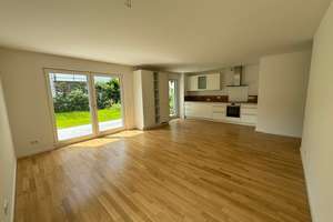 Sonnige 3-Zimmer-EG-Wohnung, Neubau 2024, eigener 163 m²-großer Garten, in München Hadern, EBK, TG