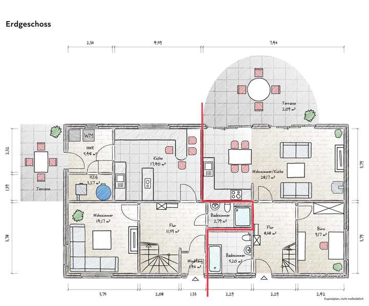 Derzeitige Aufteilung EG