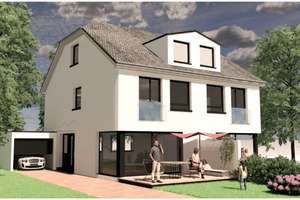Letzte DHH! Effizienzklasse A+, KfW 40 mit PV-Anlage, Fußbodenheizung, inklusive Grundstück ! – Auf der Hofreith 1, 40489 Kalkum, Düsseldorf – Vorschaubild 2