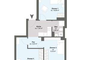 SKYLINE VOM EIGENEN BALKON GENIESSEN - Sanierte 3-Zimmer-Wohnung in zentraler A-Lage Bockenheims – Die vollständige Adresse der Immobilie erhältst du vom Anbieter., 60486 Bockenheim, Frankfurt am Main – Vorschaubild 14