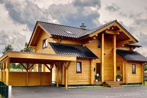 Schönes, gepflegtes Blockbohlen-Holzhaus mit großem Garten – Die vollständige Adresse der Immobilie erhältst du vom Anbieter., 59457 Werl – Vorschaubild 1