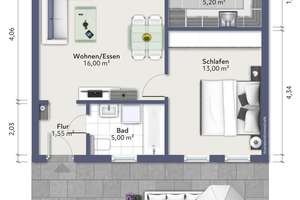 KLEINE 2-Zimmer-Wohnung mit Dachterrasse und Einbauküche! – 97070 Altstadt, Würzburg – Vorschaubild 2