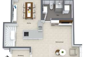 NEUBAU 3 Zi.-Maisonette-Whg. mit Festungsblick und Charmanter Dachterrasse – Wirsbergstraße 10, 97070 Altstadt, Würzburg – Vorschaubild 21