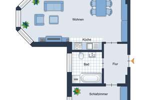 Wiesbaden: Perfekte 2 Zi-Kapitalanlage! Herrschaftliches Wohnen i. d. Kaiser-Friedrich-Residenz! – Die vollständige Adresse der Immobilie erhältst du vom Anbieter., 65183 Mitte, Wiesbaden – Vorschaubild 3
