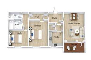Modernisierte 3-ZKB Wohnung mit toller Aussicht in guter Lage in Augsburg – Augsburg – Vorschaubild 7