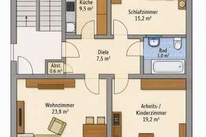 Hochwertige, helle, 3-Zimmer-Eigentumswohnung mit Balkon in zentraler Lage von Essen-Rüttenscheid! – Fridtjof-Nansen-Str. 8, 45131 Rüttenscheid, Essen – Vorschaubild 3