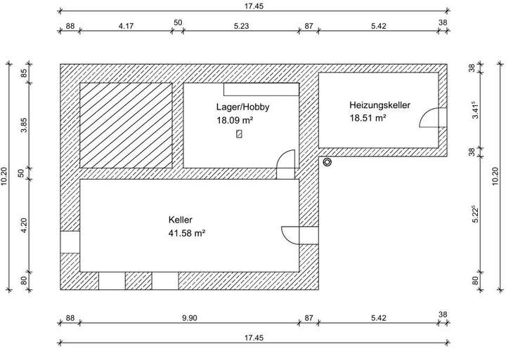 Grundriss Untergeschoss