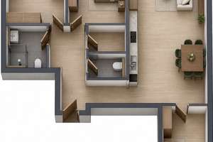 Exklusive 4-Zimmer-Neubauwohnung | 116m? | 2 Balkone | KfW 40+ EE | Bielefeld-Mitte – Zimmerstraße 16, 33602 Mitte, Bielefeld – Vorschaubild 2
