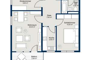 +++Stadtnähe & traumhafter Weitblick+++ Stilvolle 3-Zimmer-Wohnung mit Balkon in Alt-Moosach – Die vollständige Adresse der Immobilie erhältst du vom Anbieter., 80993 Alt-Moosach, München – Vorschaubild 13