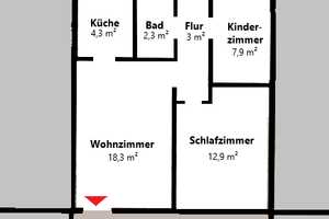MGK bietet Hannover-Mittelfeld: gut vermietete 3-Zimmerwohnung nahe dem Messegelände – Hannover – Vorschaubild 17