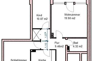 *** Sehr schöne 3-Zimmer Wohnung mit Balkon*** WbS erforderlich*** – 24148 Ellerbek, Kiel – Vorschaubild 2