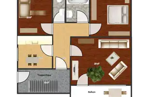 Moderne helle 3 ZKB Whg. mit Balkon und EBK in guter Lage. – Sperlingstr. 32a, 33607 Mitte, Bielefeld – Vorschaubild 2