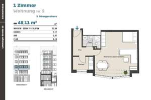 Charmante 1 Zimmer Wohnung in begehrter Innenstadtlage! WE 2 – Limburgerstraße 12, 50672 Neustadt/Nord, Köln – Vorschaubild 2