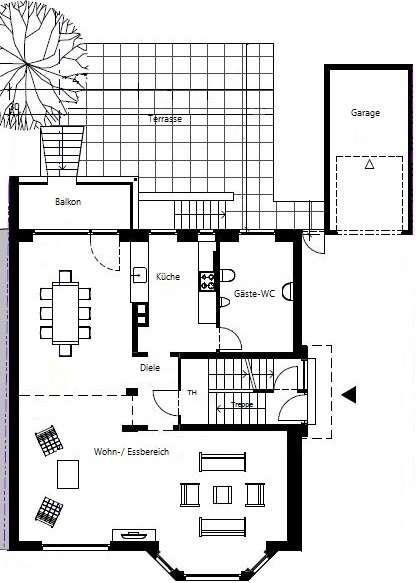 Erdgeschoss / Hochparterre